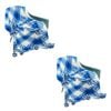 SOGA 2X 90x200cm Blue Deep Sea Gradient Dyed Throw Blanket