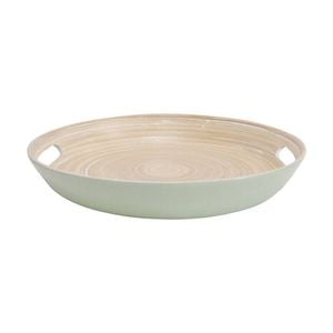 Lvd Round Sage Bamboo Serving Tray Home Kitchen Decor 30x30x4cm