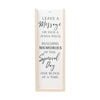 Wedding Wooden 26.5x10cm Signature Blocks Event Decor - Cream