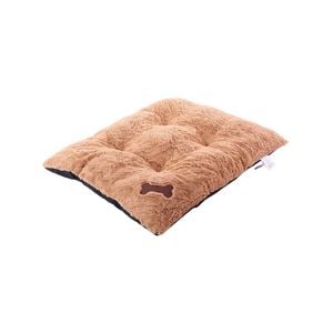 Cottonmore Super Soft Dog Bed Mat Cushion Tufted Fleece Dog Floor Mat Pad 80x65cm - Sandy Brown