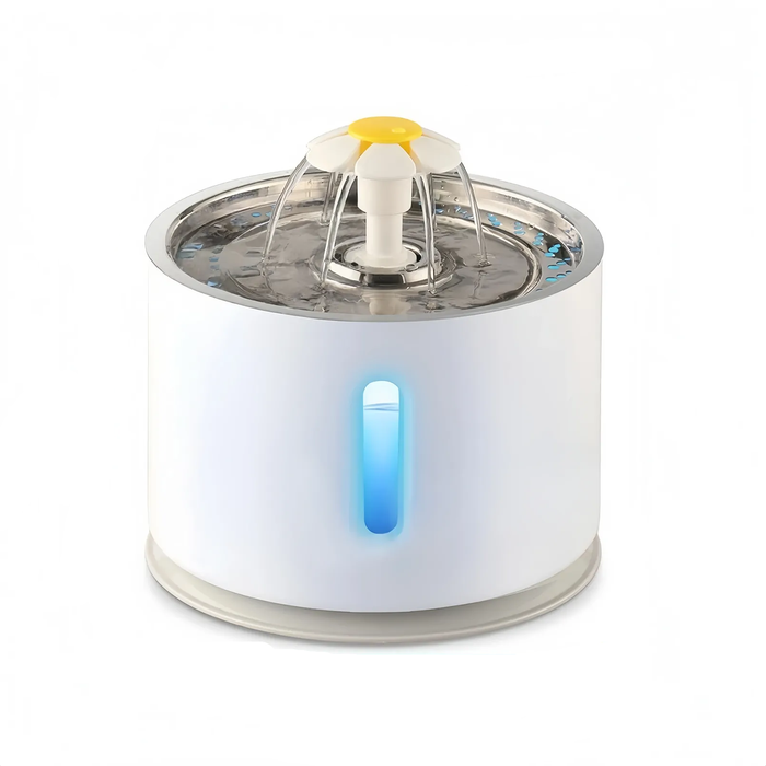 Provecta led usb automatic pet water fountain 2.4l cat dog drinking dispenser with filter quiet pump hydration bowl