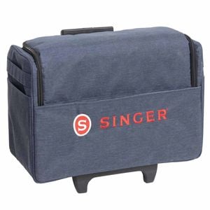 Singer(r) Roller Bag  Durable Sewing Machine Travel Case With Foam Padding & Rolling Wheels