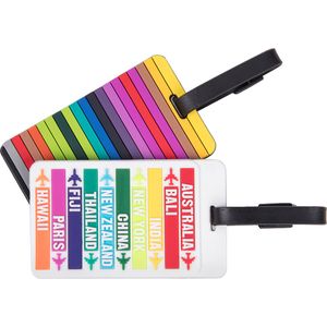 Travelon Set of 2 Luggage Tags in Hot Spots