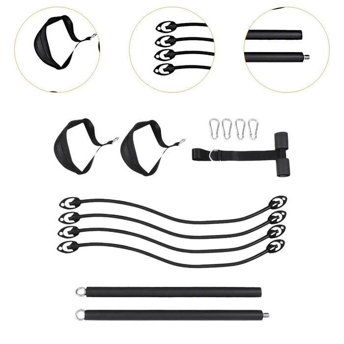 NNEOBA Professional Pilates Bar Kit for Home Workouts