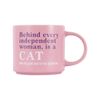 Splosh Cheeky Cat Ceramic Coffee/Tea Home/Office Mug Drinkware 9x13.5cm Pink