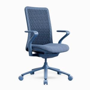 Desky Pro Ergonomic Mesh Chair - Deep Blue / No Headrest