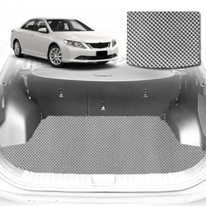 6D Diamond Car Boot Mat for Toyota Aurion (XV50)2012-2017-Sedan-Cargo Mat-Grey-Outback GT