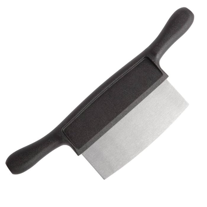 Hygiplas Chopping Board Scraper Heavy Duty Two-handed L400 Black 360mm Commercial Kitchen Tool
