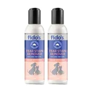 2PK Fidos Pet Dogs & Cats Tear Stain Remover Grooming Care 125ml