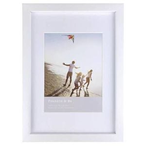 Frankie & Me Wooden Border 6x8'' Picture Frame Home/Office Photo Decor White