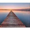 Old Wooden Pier at Sunset  Print 100% Australian Made 75 x 50cm  (Stretched)