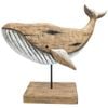 Urban Wooden Drift Whale Table Decorative Ornament 37x50cm Natural