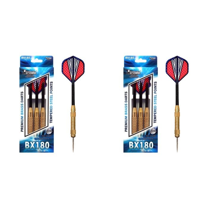 2x 12pc Formula Sports BX180 Premium 24g Brass Darts Steel Tip