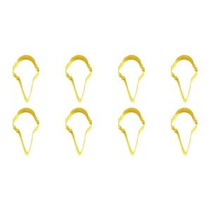 8PK R&M Ice Cream Cone Cookie Cutter Polyresin Coated Steel 10cm - Yellow