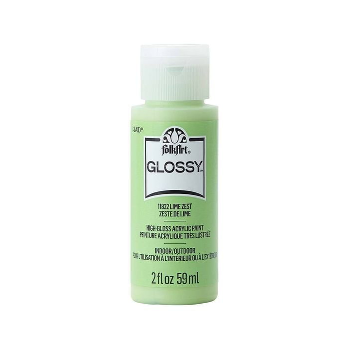 Folkart 59ml Lime Zest Glossy Acrylic Paint
