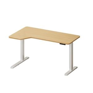 Oikiture L-shape Electric Standing Desk Single Motor  145CM