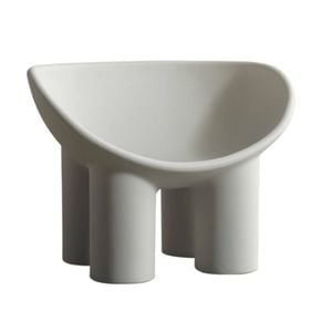MIUZ Roly Poly Chair Lounge Chair Replica Chair Designer Modern Seat[Light Grey]