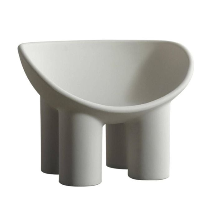MIUZ Roly Poly Chair Lounge Chair Replica Chair Designer Modern Seat[Light Grey]