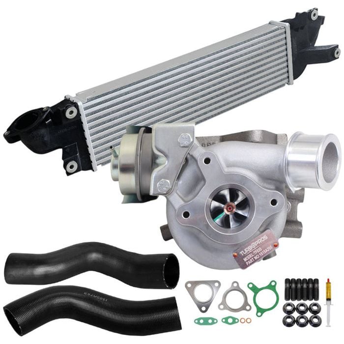 Upgrade Billet Turbo Charger With 50mm Intercooler & Hoses For Mitsubishi Pajero Sport 4n15 2.4l