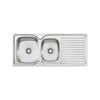 Oliveri Stainless Steel Regency 1 And 3/4 LH Bowl Topmount Sink With Drainer