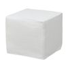 1825 Interiors Caledonia Ottoman With Off White Washable Slip Cover 50x50x50cm