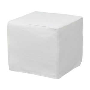 1825 Interiors Caledonia Ottoman With Off White Washable Slip Cover 50x50x50cm