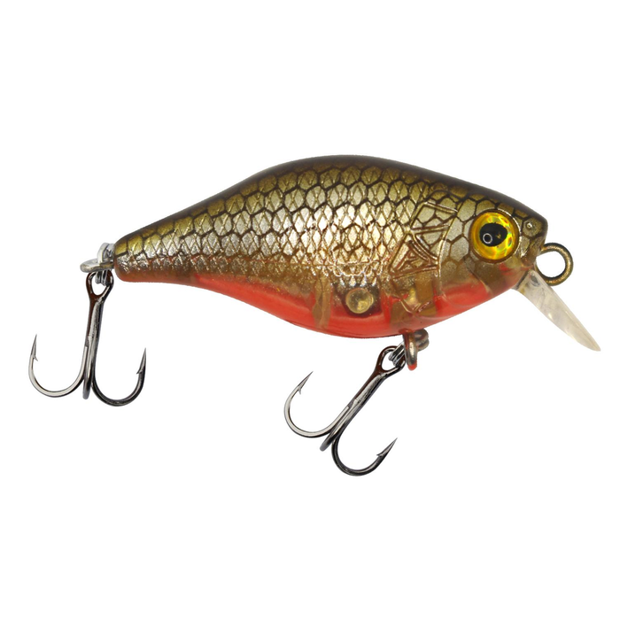 Profishent Cojack 38mm Crankbait Fishing Lure Brown Silver Clear Orange