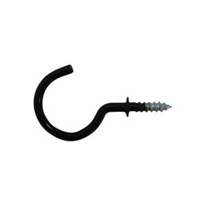Everhang 18mm Black Cup Hooks - 10 Pack
