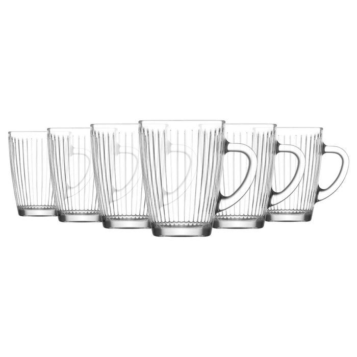 LAV Hestia Glass Mugs - 300ml - Pack of 6