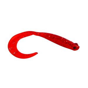 Swimerz 100mm Vibro Tail Red Glitter Scented, 5 Pack