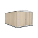 Absco Sheds 3.00 x 4.48 x 2.30m Classic Cream Highlander Three Door Garden Shed