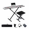 Costway 88-Key Electric Keyboard Kid Digital Piano w/Light-up Button White