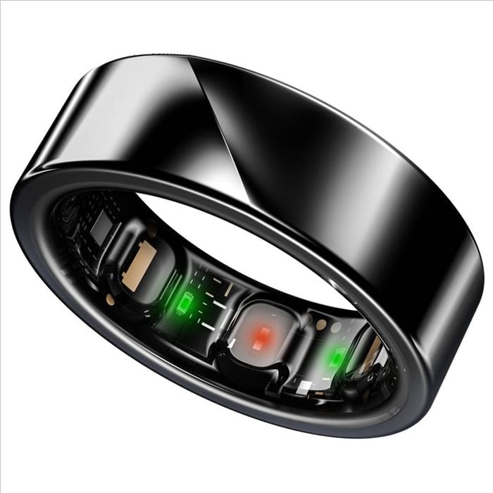 Luna Smart Ring Gen 2 Health Sleep Tracker Titanium Size 12 Midnight Black