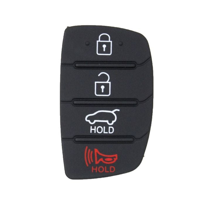 TKW 4 Button Replacement Rubber Buttons to suit Hyundai i40, Sante Fe (iX45) 2013 - 2015 Flip Keys
