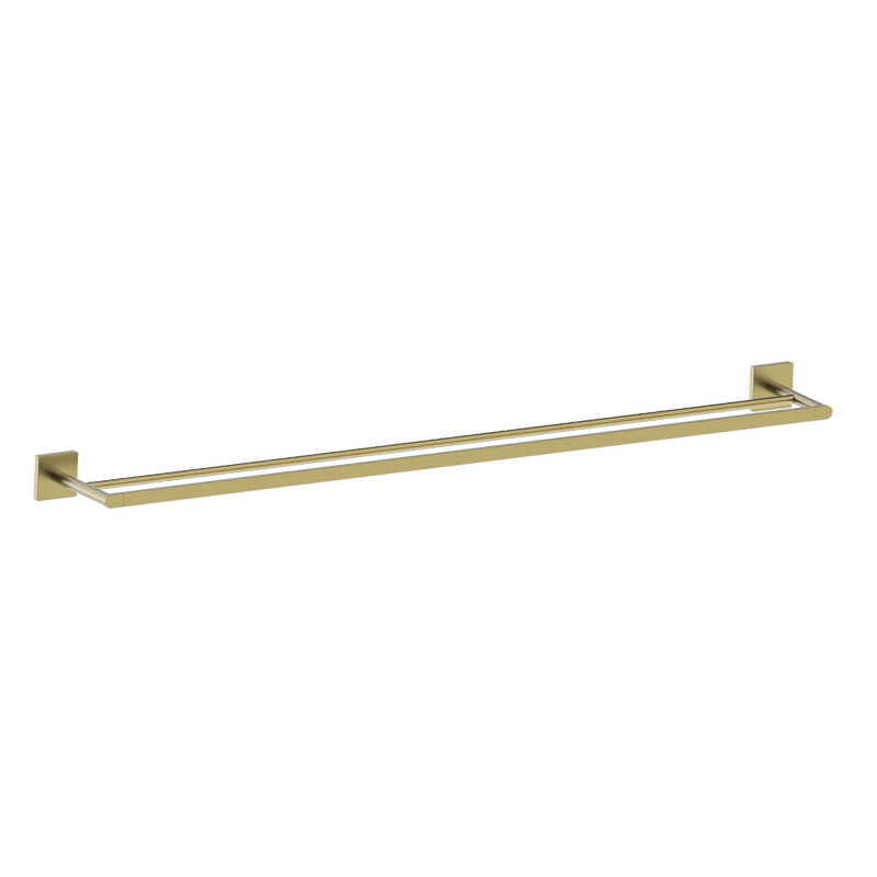 Rococo Double Towel Rail 935mm Brushed Brass