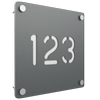 ProtectorAl 280 x 280mm Light Charcoal ACM Cut Through Custom House Sign