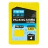 Titan 5 x 72 x 100mm 4 Piece Yellow Shim Packing