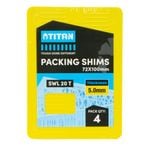 Titan 5 x 72 x 100mm 4 Piece Yellow Shim Packing