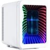 Advwin Mini Fridge 4 Liter Small Refrigerator With Led Light White