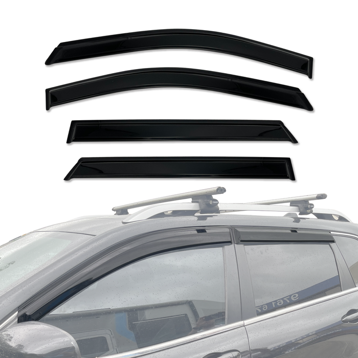 AUSGO Weather Shields for Jeep Cherokee KL Series 2014-2019 Weathershields Window Visors Wind Deflectors