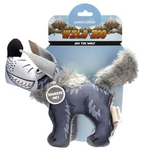 Paws & Claws 24cm Wild Zoo Animalz Oxford Dog/Pet Toy Assorted