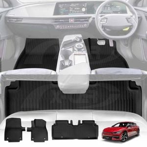 3D Floor Mats for Kia EV6 EV 6 2021-Onwards Heavy Duty All Weather Car Mats Carpet Liner Set