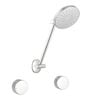 Mondella Resonance Chrome 1/4 Turn Textured Grip ABS All Directional Shower Set