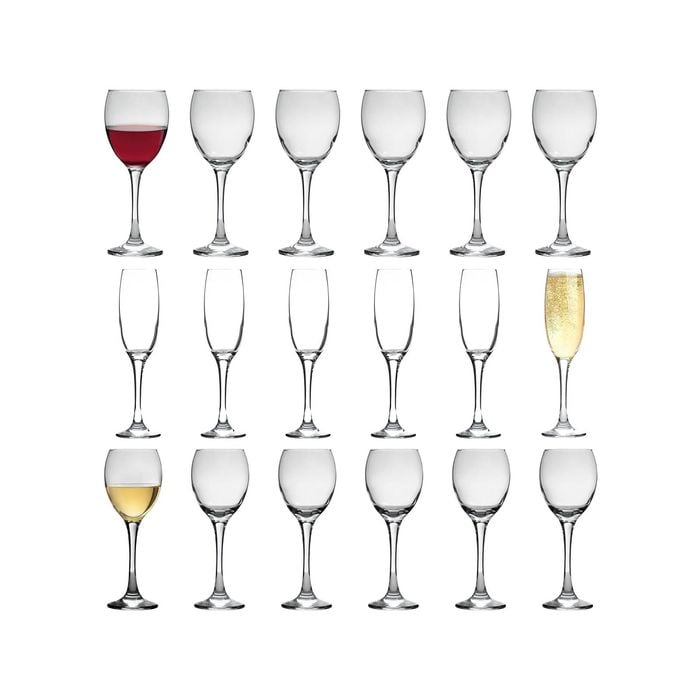 LAV 18pc Venue Stemware Set - Clear