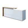 Modern Furniture ZIVA Reception Desk 1.8M with Right Panel - Oak & White