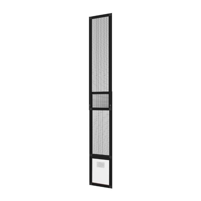Hakuna Pets Large Black Mesh Patio Pet Door