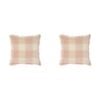 2PK Linen House Evelina Pink Cotton Cushion 48x48cm - Pink
