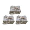 3x3pc Cdsi Basket Weave Tea Towel Recycled Cotton Set Taupe 50x70cm
