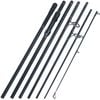NNEOBA 3.6M Portable Carbon Fiber Carp Spinning Rod Black