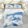 3D Sky White Cloud 227 Bed Pillowcases Quilt King Size